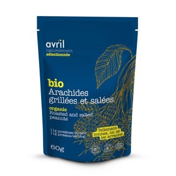 Arachides grillées et salées biologiques