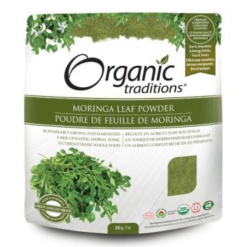 Poudre de feuille de moringa biologique