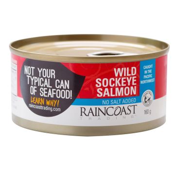 Wild Canned Sockeye Salmon (no salt added)