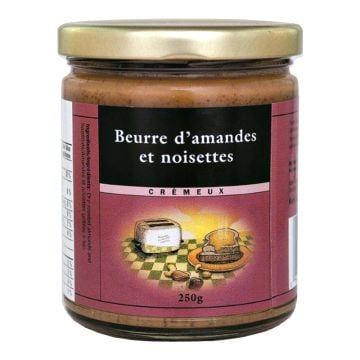 Beurre de noisettes et amandes crémeux