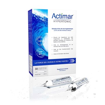 Ampoules de solution d'eau de mer hypertonic