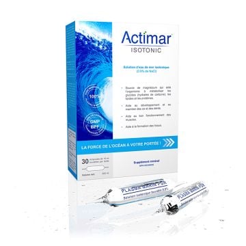 Ampoules de solution d'eau de mer isotonic