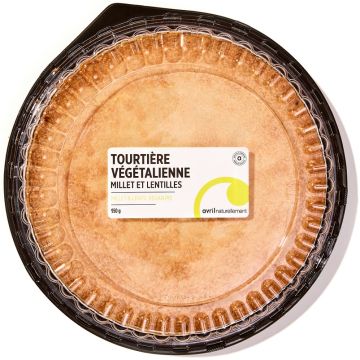 Tourtière végétalienne - Millet et lentilles