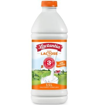 Lait 3,25 % sans lactose