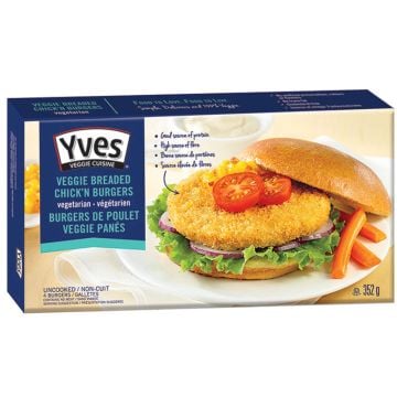 Burger végétalien  -  Poulet veggie panés