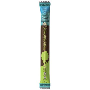 Fairtrade Organic 38% Milk Chocolate Baton Coconut Quinoa Crisp