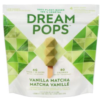 Vegan popsicles - Vanilla matcha