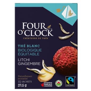 Thé blanc gingembre litchi biologique équitable