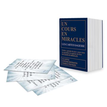 Cartes sagesses d'un cours en miracles