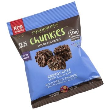 Bouchées énergie croustillantes chocolat noir 72% 