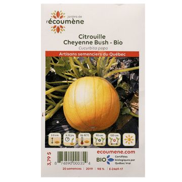 Légumes biologiques  - Citrouille cheyenne bush 