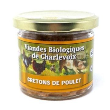 Cretons de poulet biologiques en verrine