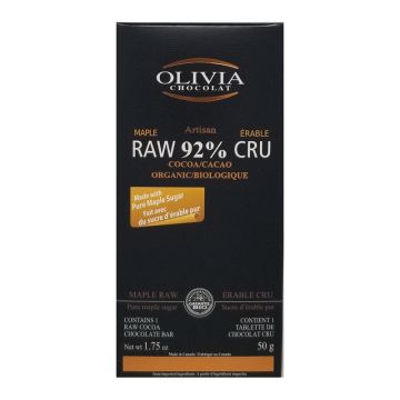 Olivia Chocolat  - Cru à l'érable 92%