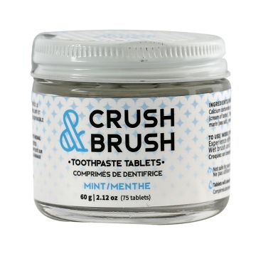 Comprimés de dentifrice Crush & Brush - Menthe