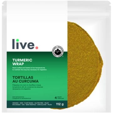 Organic vegetable wrap - Turmeric