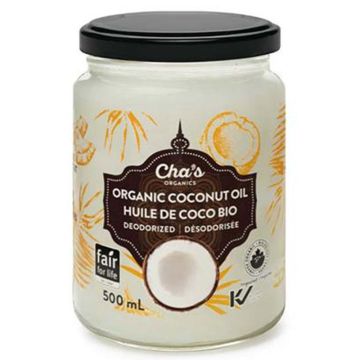 Deodorized organic coconut oil