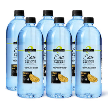 Carbonated Natural Spring Water - Lemon Organic Flavour