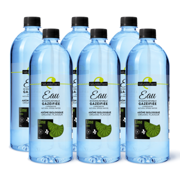 Carbonated Natural Spring Water - Lime Organic Flavour