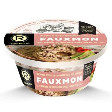 Non dairy cultured cashew cream cheese- Faux saumon