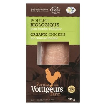 Fondue au poulet congelée biologique