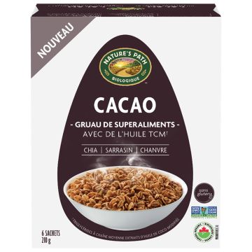 Organic superfood oatmeal - Cacao with TCM oil