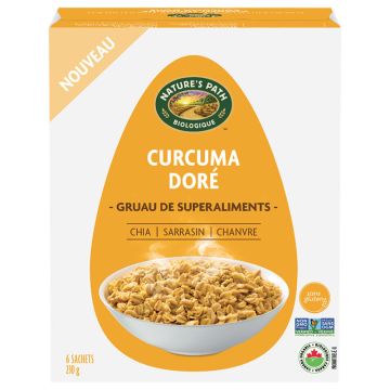 Gruau biologique de superaliments - Curcuma doré