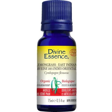 Essential Oil - East Indian Lemongrass organic (Cymbopogon flexuosus)