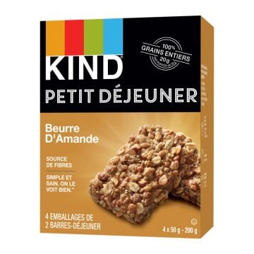 Barre Déjeuner sans gluten - Beurre d'amande