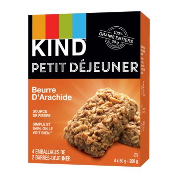 Barre Déjeuner sans gluten - Beurre d'arachide