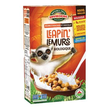 Organic cereals -  Envirokidz Leapin’ Lemursᴹᴰ peanut butter and chocolate