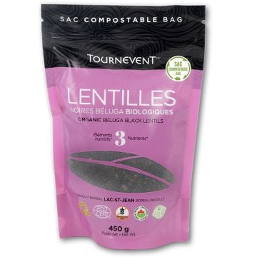 Lentilles noires Béluga biologiques