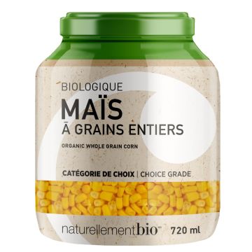 maïs à grains entiers biologiques