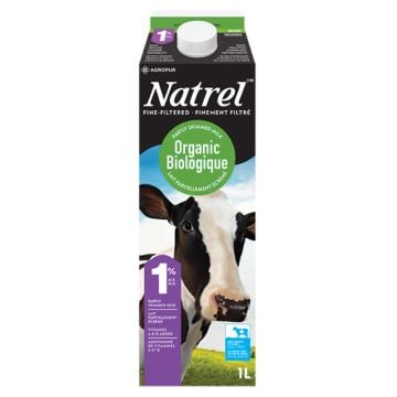 Lait 1% finement filtré biologique