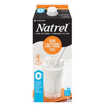 Lait 0% fine filtré sans lactose