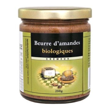 Beurre d'amandes biologiques crémeux