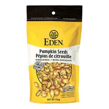 Organic pumpkin seeds - Lightly salted with sea salt