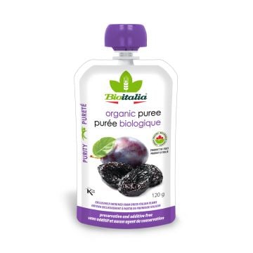 Organic puree - Plums and prunes