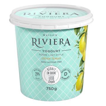 Yogourt ferme sans lactose 2,8% Citron 