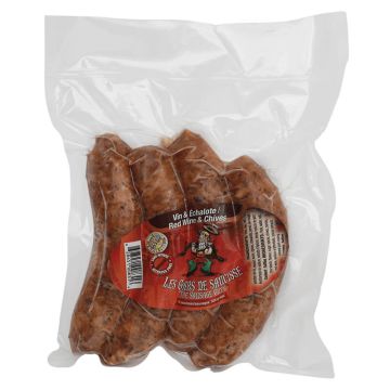 Sausages frozen  - Red wine & chives