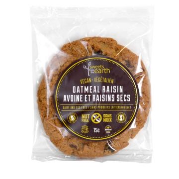 Biscuit végétalien  -  Avoine et raisins secs sans noix