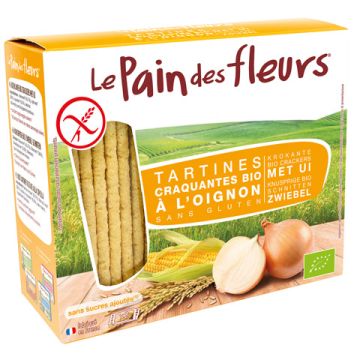 Tartines craquantes à l'oignon biologiques