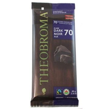 Barre chocolat noir 70% cacao biologique équitable