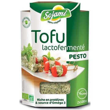 Tofu lactofermenté biologique - Pesto