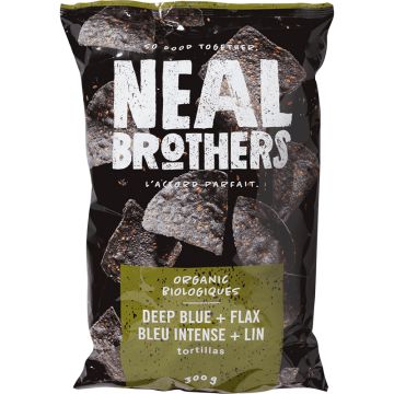 Organic Deep Blue and Flax Tortillas