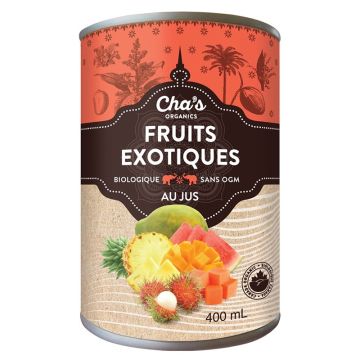 Mélange de fruits exotiques au jus biologiques