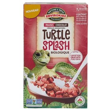 Céréales biologiques -  Envirokidz Turtle Splashᴹᴰ aux fraises et chocolat 