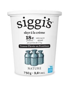 3.6% Plain Skyr Yogurt with Cream Proteins 18 g