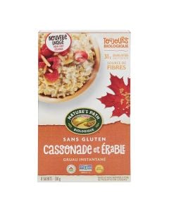 Organic instant oatmeal - Brown sugar & maple