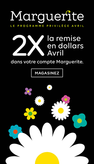 Tuile promo Marguerite 2X la remise