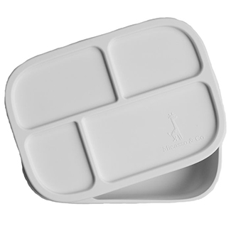 Boîte à lunch bento en silicone blanc crème, de Micasso & Co